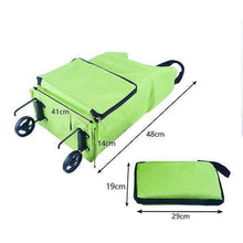 Load image into Gallery viewer, 2 In 1 Foldable Shopping Cart