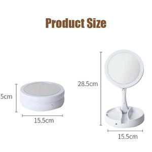 Foldable Double-sided Vanity Mirror