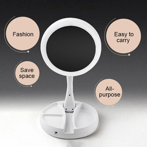 Foldable Double-sided Vanity Mirror